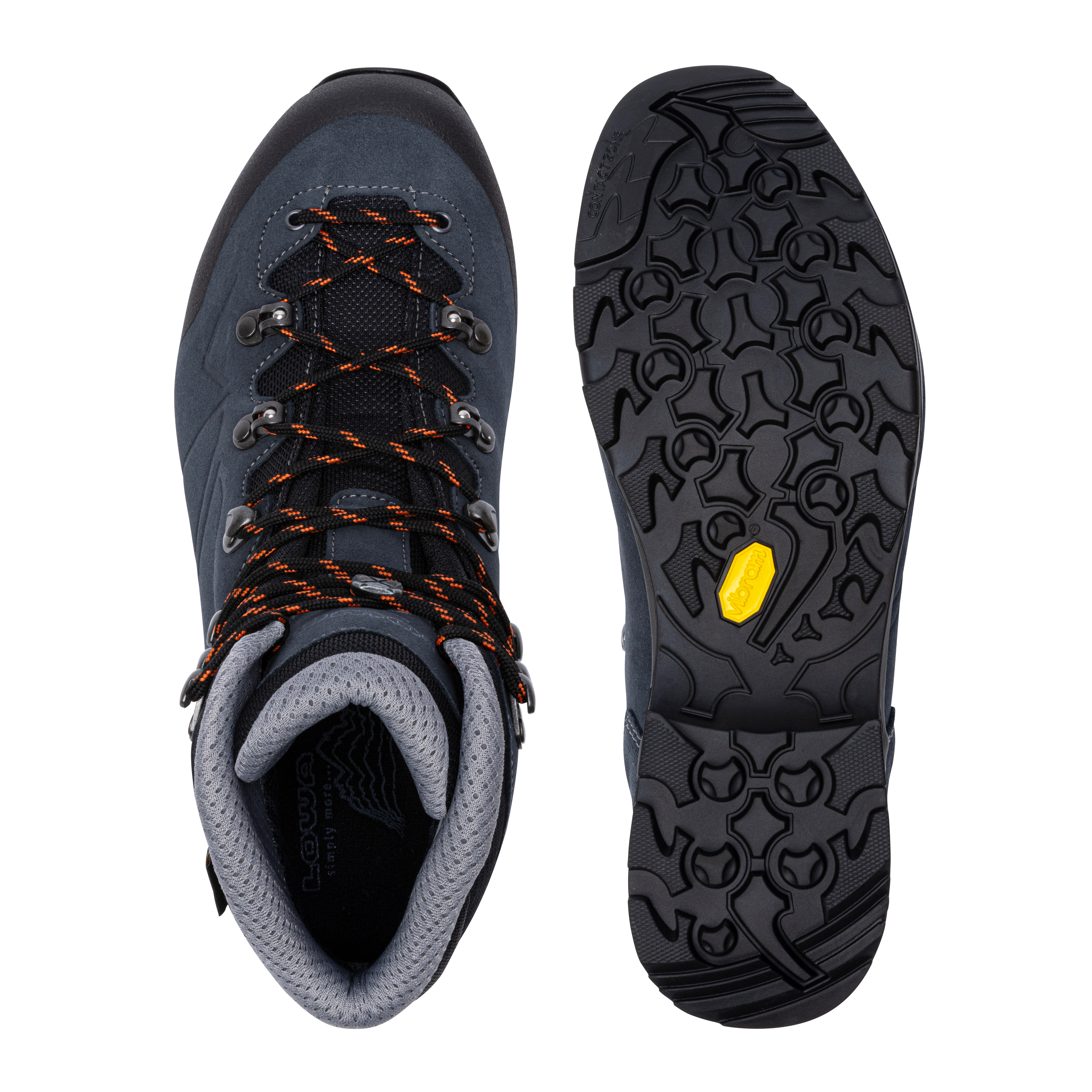 スティールブルー×オレンジ